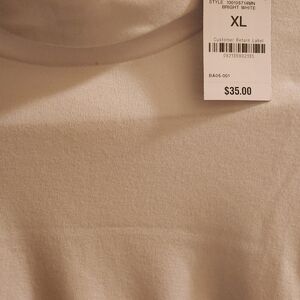 Men's White XL New Turtle Neck long sleeve shirt